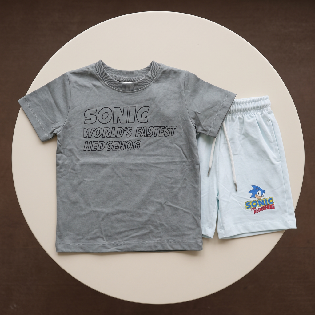 Sonic Gray Boys H/S shorts