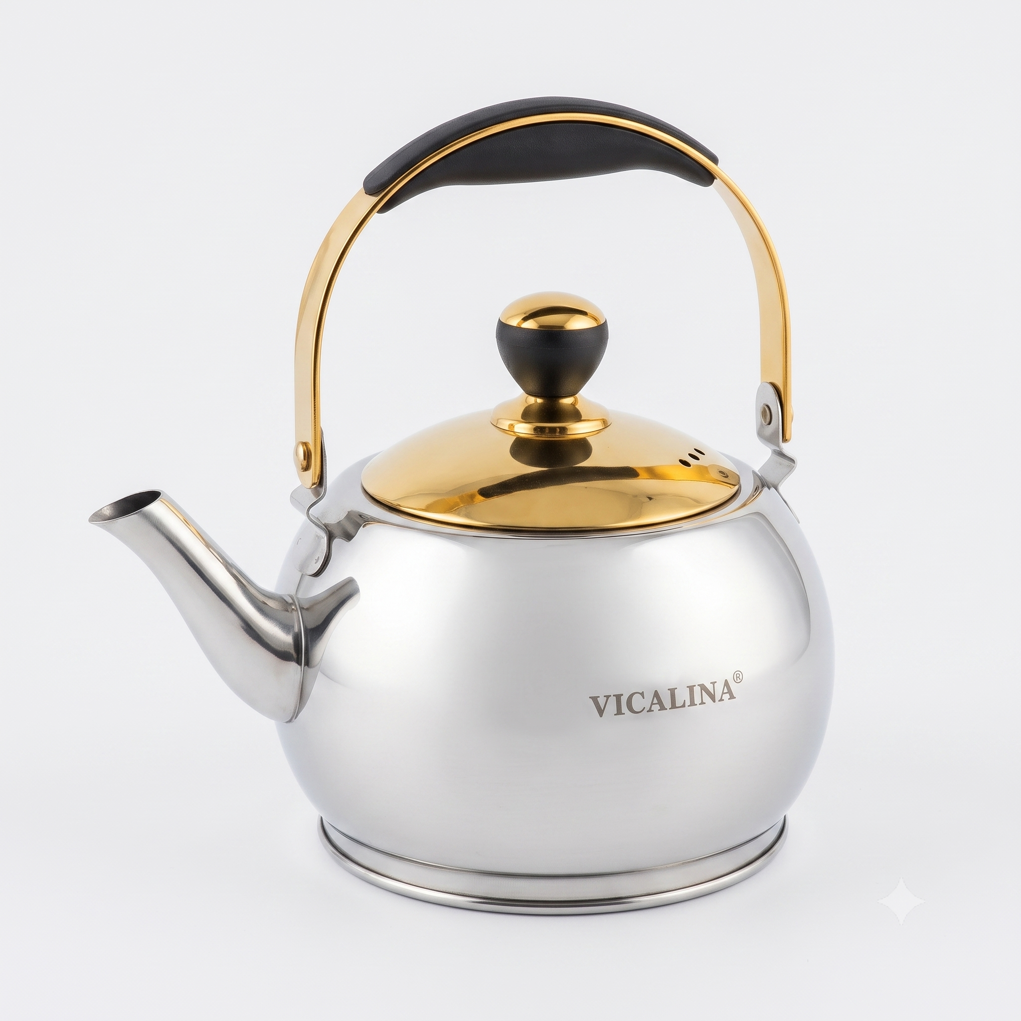 Gold Steel Teapot 1.2 Liters 244