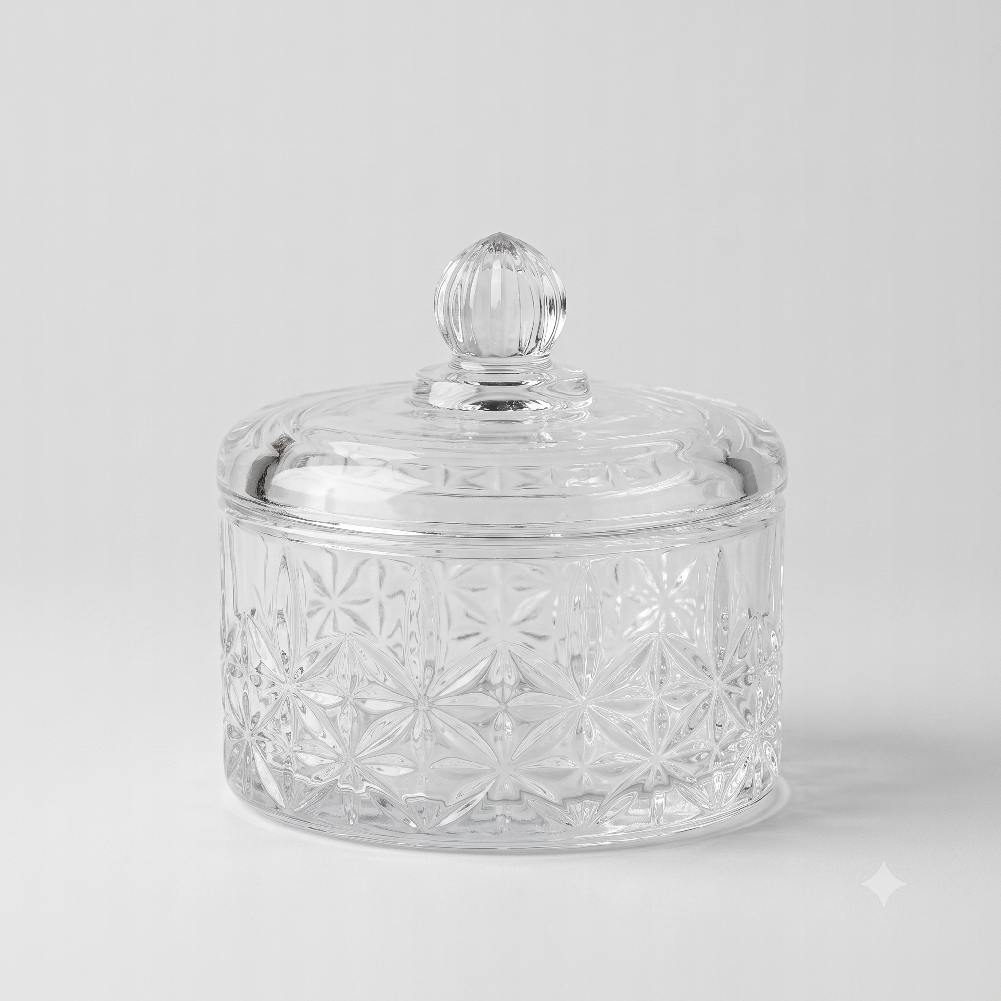 Heavy glass vase
