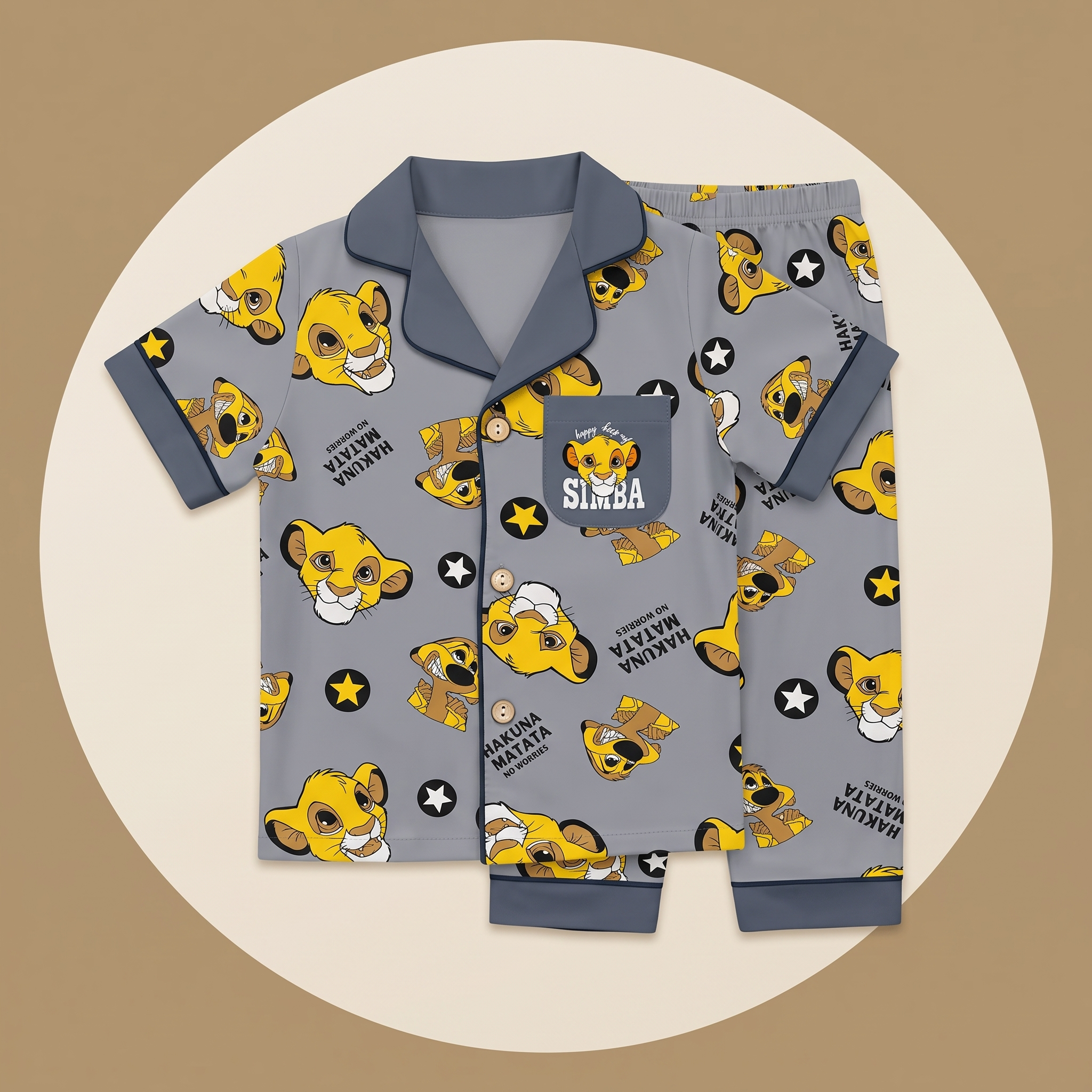 Hakuna Stars Kids H/S Pajamas