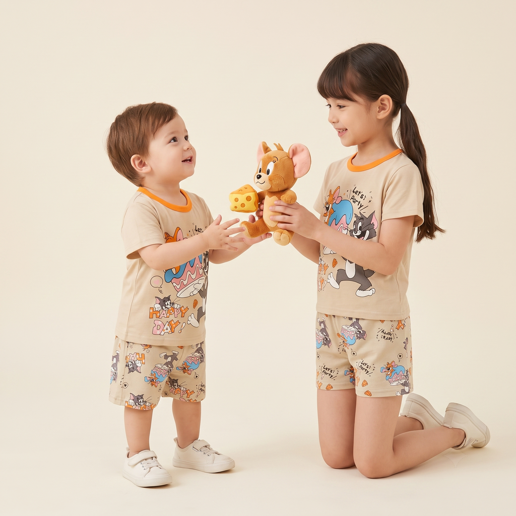 T&J Lets Party H/S Short Set