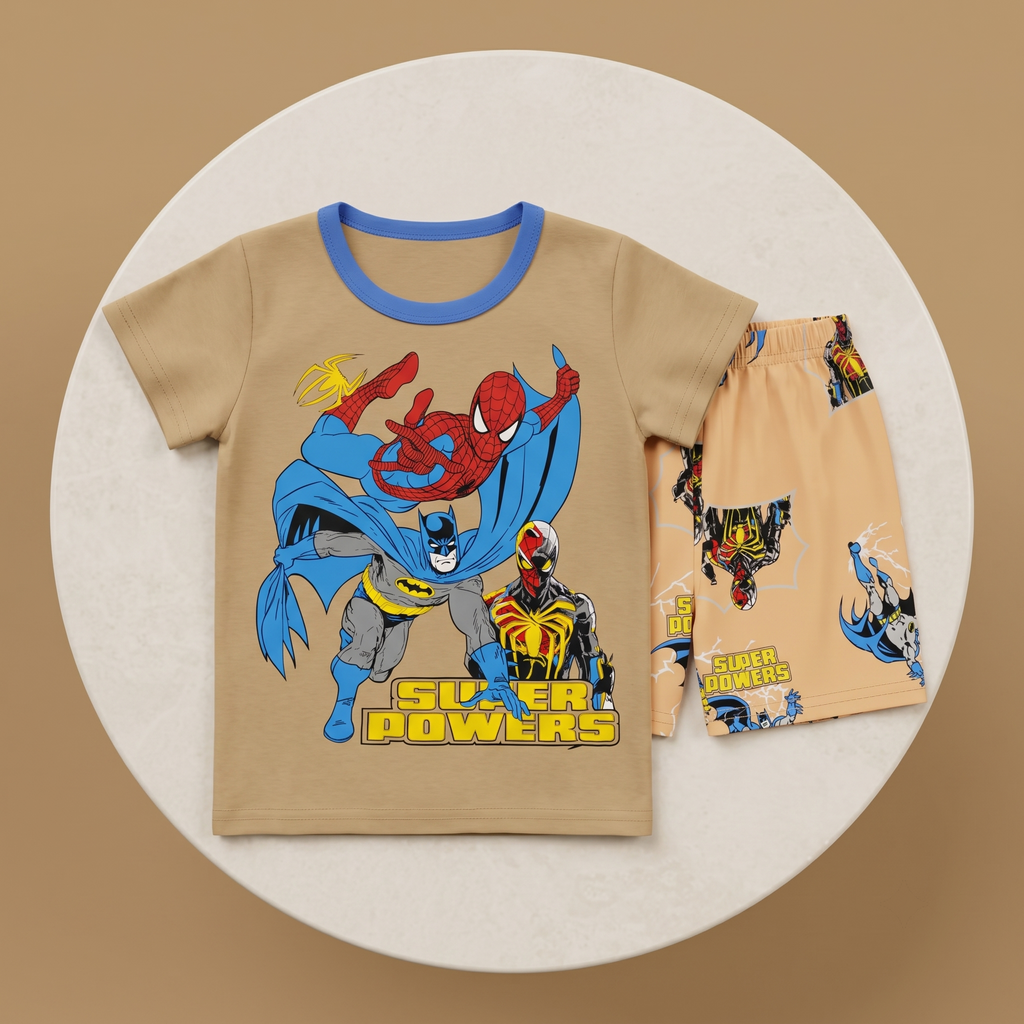 Super Powers H/S Short Set