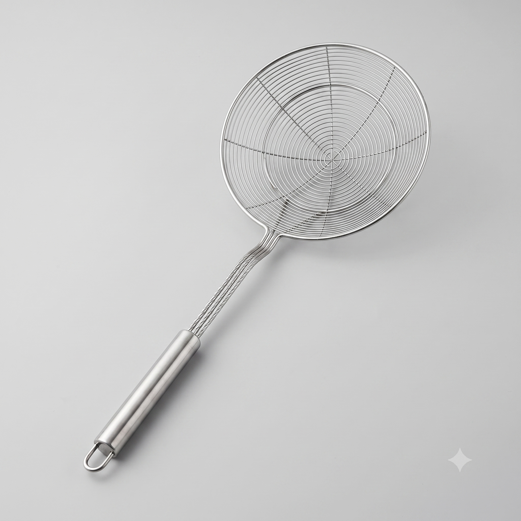 Large fine stainless steel oil strainer