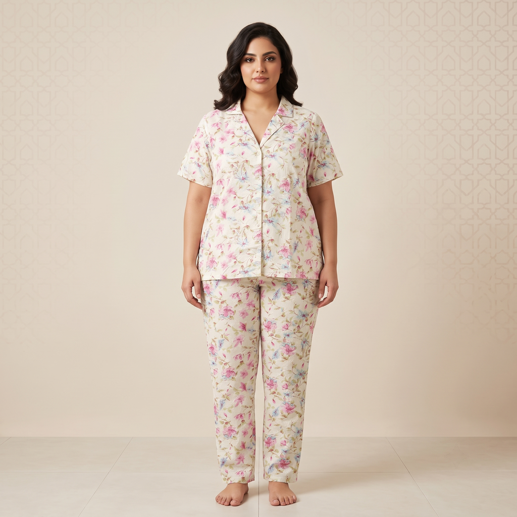 Womens Pajamas 2Pcs 9381 (A)