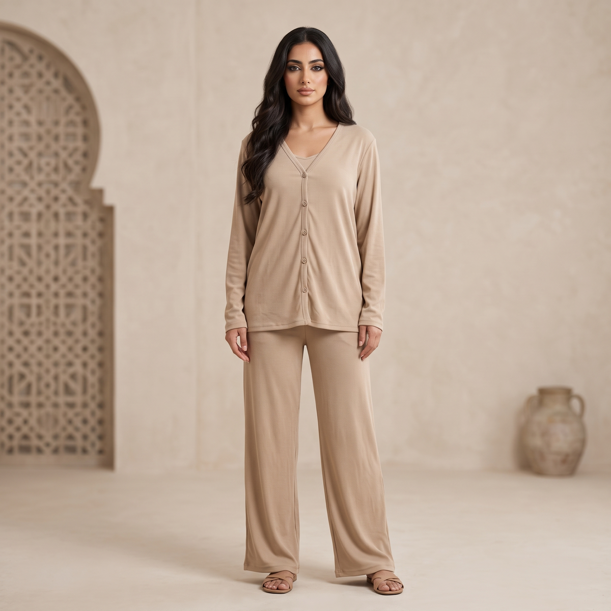 Womens Pyjama 3 Pcs 9169