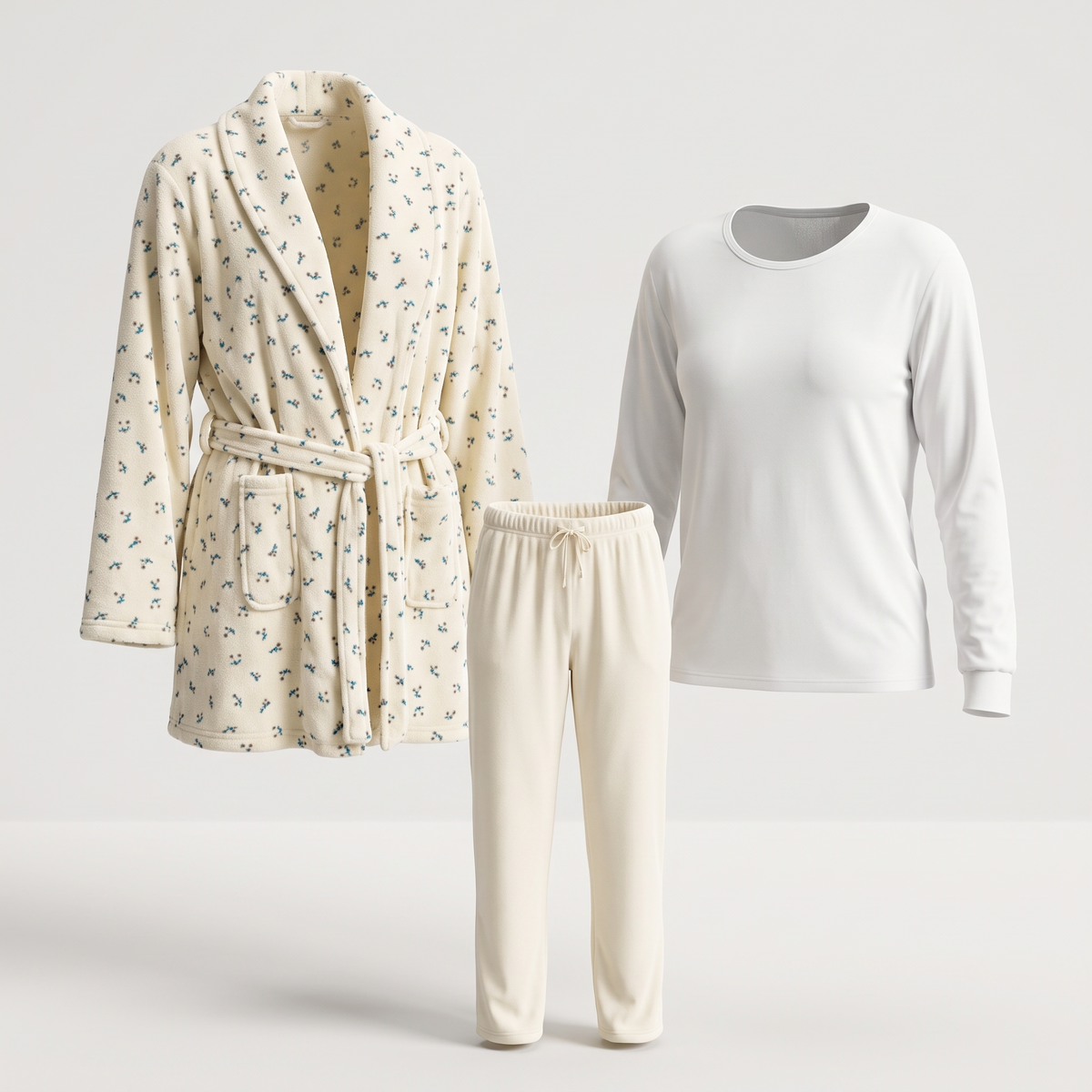 Womens Pyjama 3 Pcs 9113