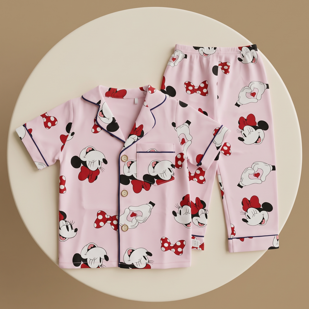 Wink Minnie Pink kids H/S Pajamas