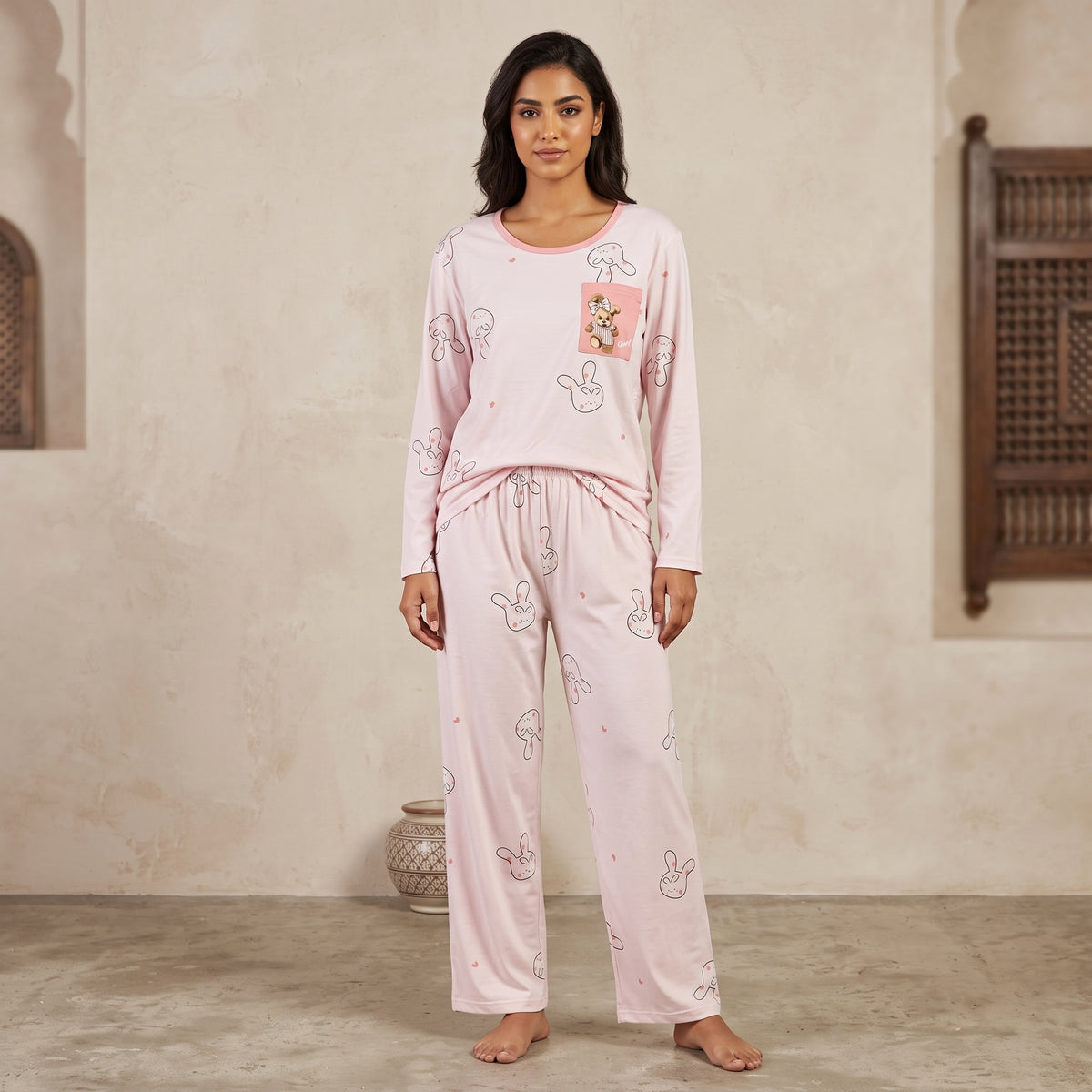 Womens L/S Pajamas 2Pcs 601