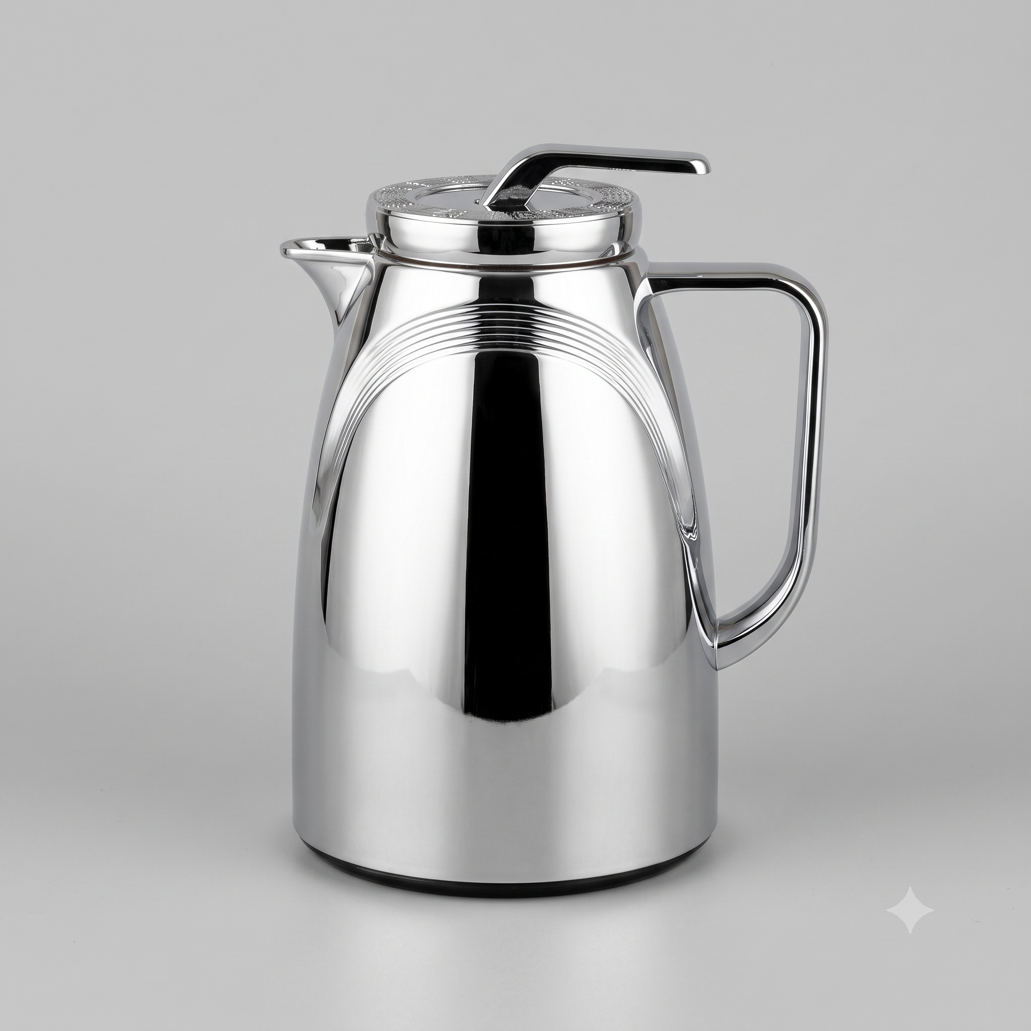Tea flask 0.5 liter silver or silver with gold