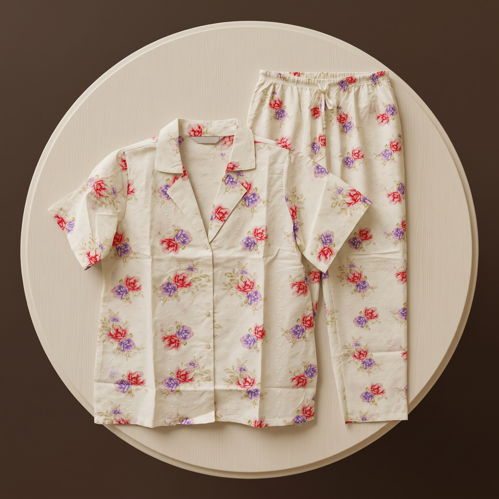Womens Pajamas 2Pcs 9380 (D)