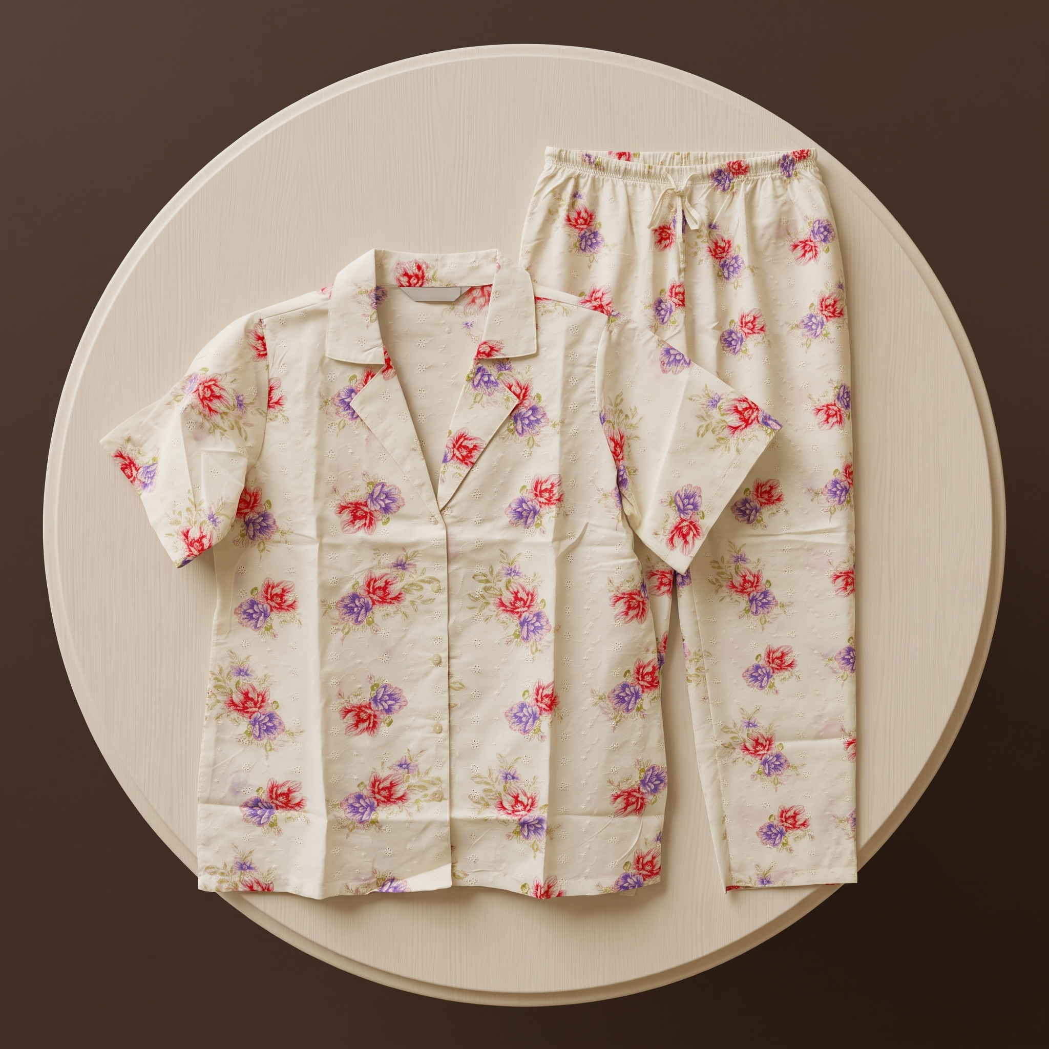 Womens Pajamas 2Pcs 9380 (D)