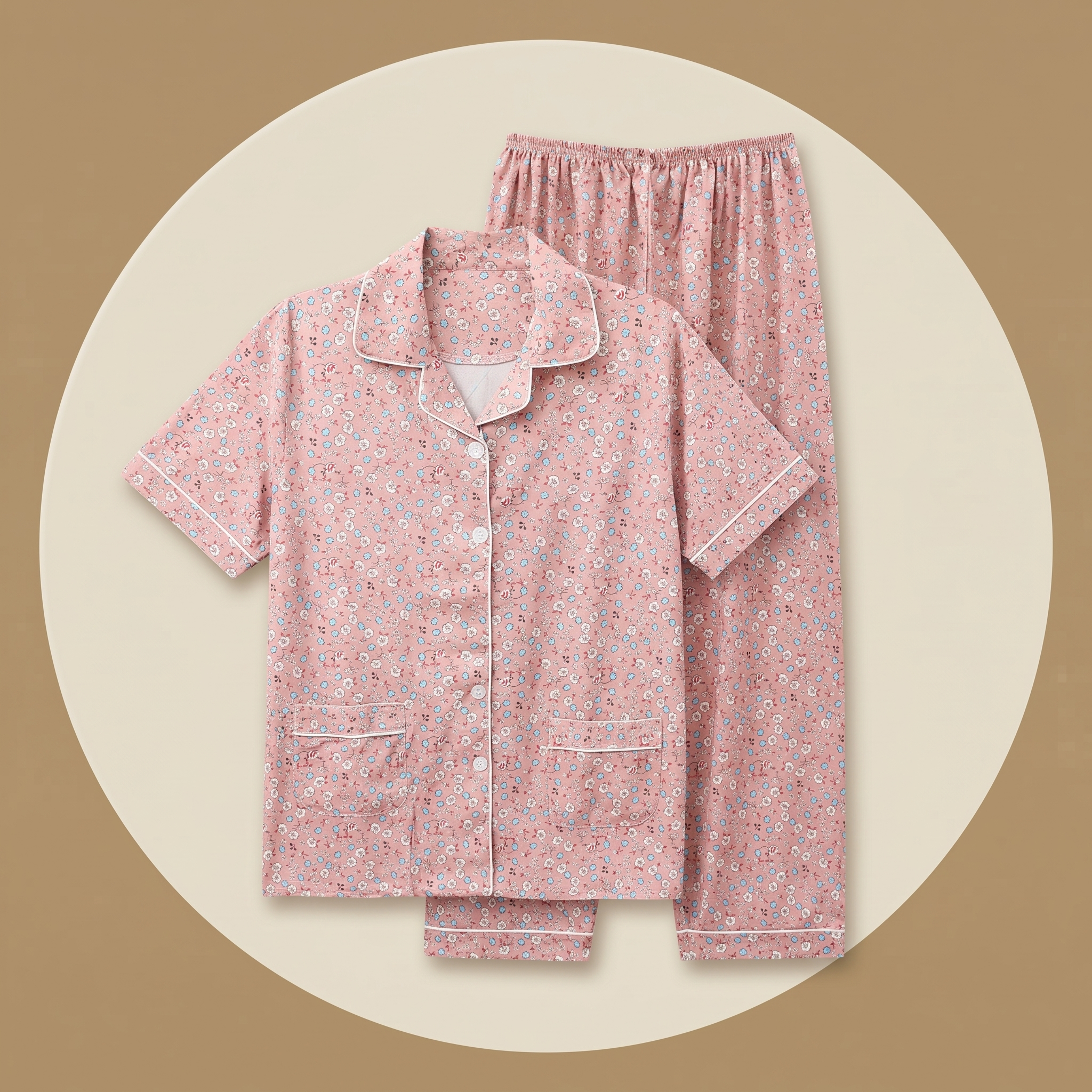Womens Pajamas 2Pcs 668