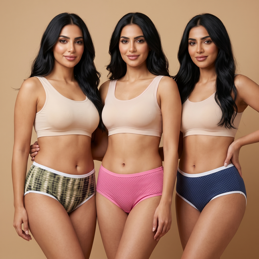 Womens Underwear 3Pcs Set 1010-7