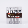 Silver Plastic Coffee Spoons 48ct DXL2436