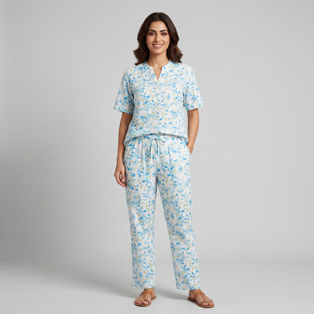 Womens Pajamas 2Pcs 9367 (B)