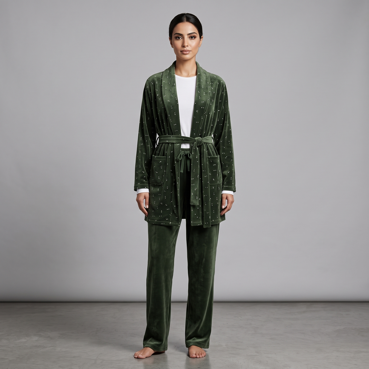 Womens Pyjama 3 Pcs 9113