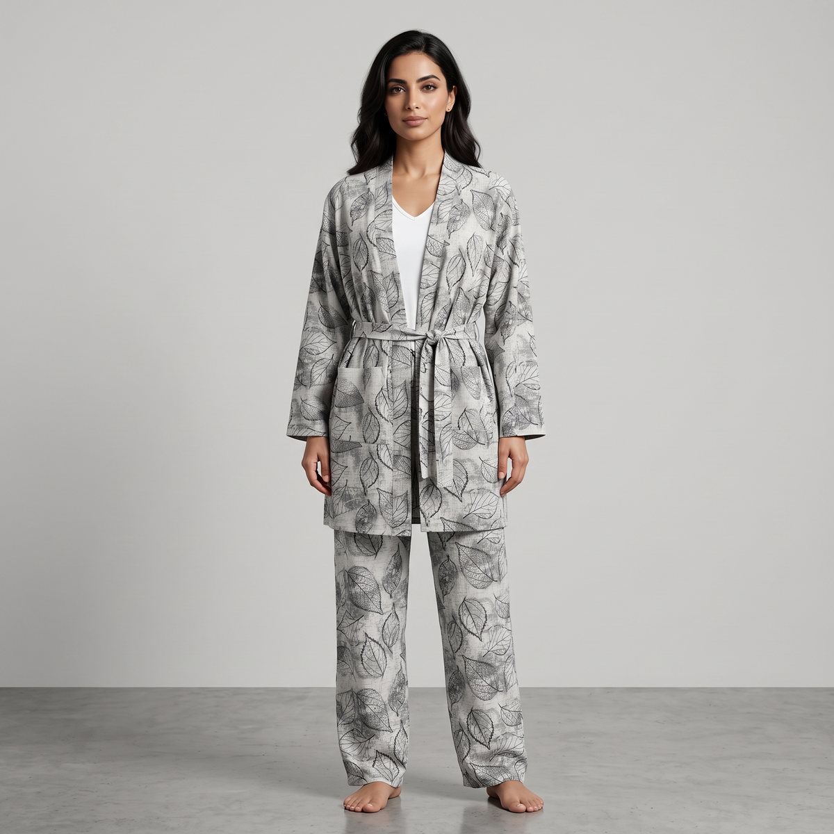 Womens Pyjama 3 Pcs 9132