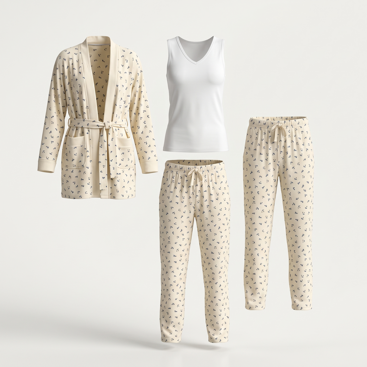 Womens Pyjama 3 Pcs 9114