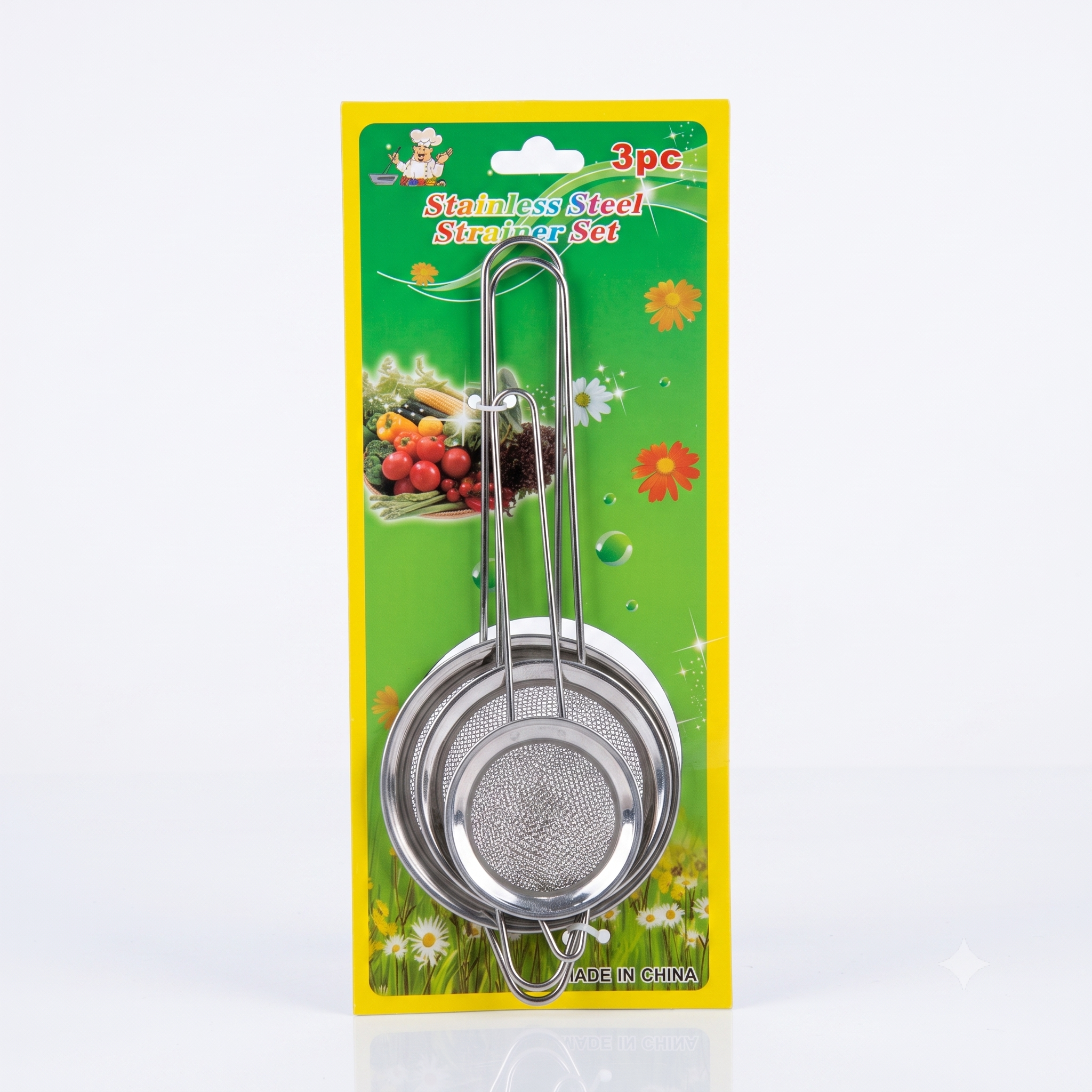 طقم مصفى شاى 3 قطع صغير tea strainer small 42144