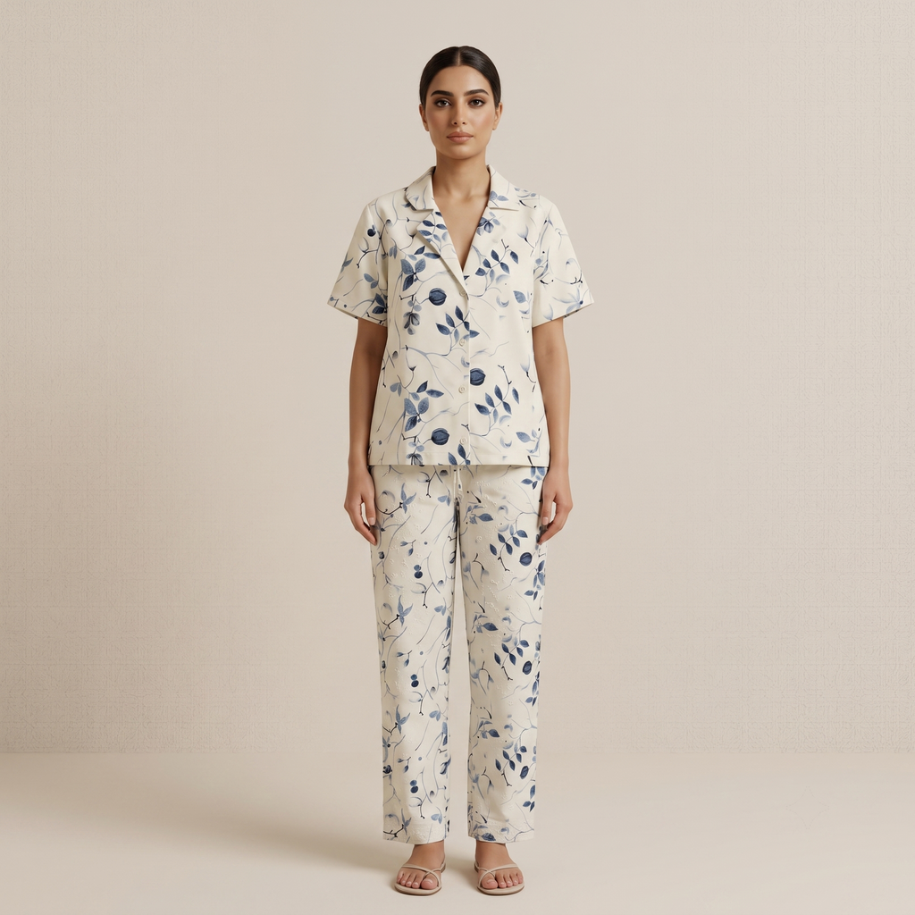 Womens Pajamas 2Pcs 9366 (B)