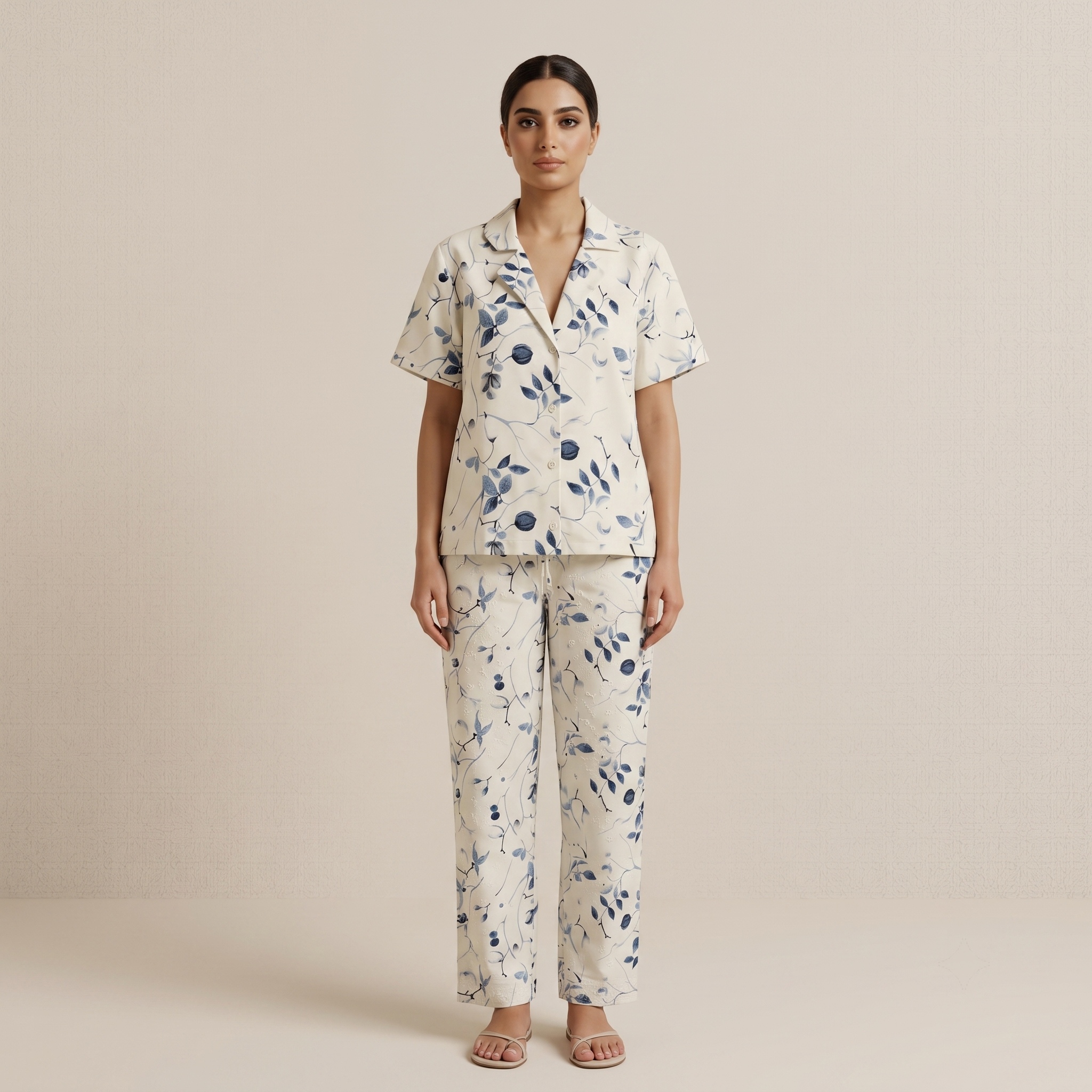 Womens Pajamas 2Pcs 9366 (B)