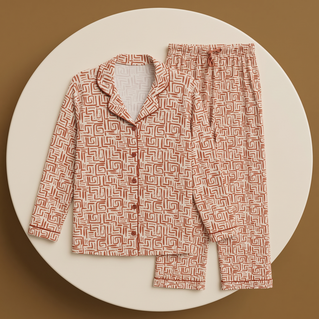 Womens Pyjama 2 Pcs 9177