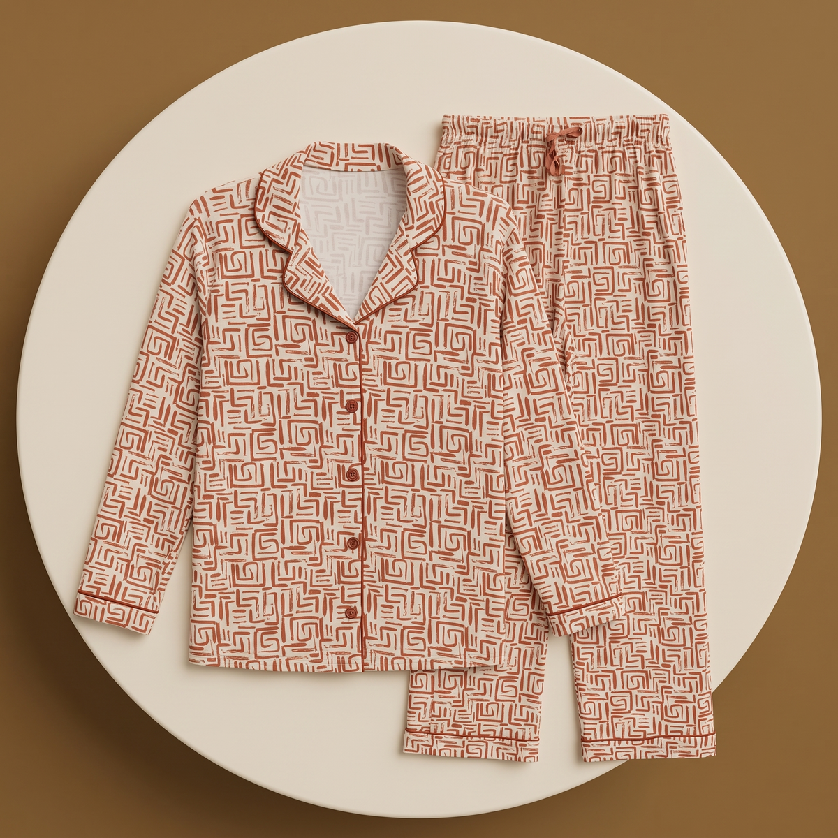 Womens Pyjama 2 Pcs 9177