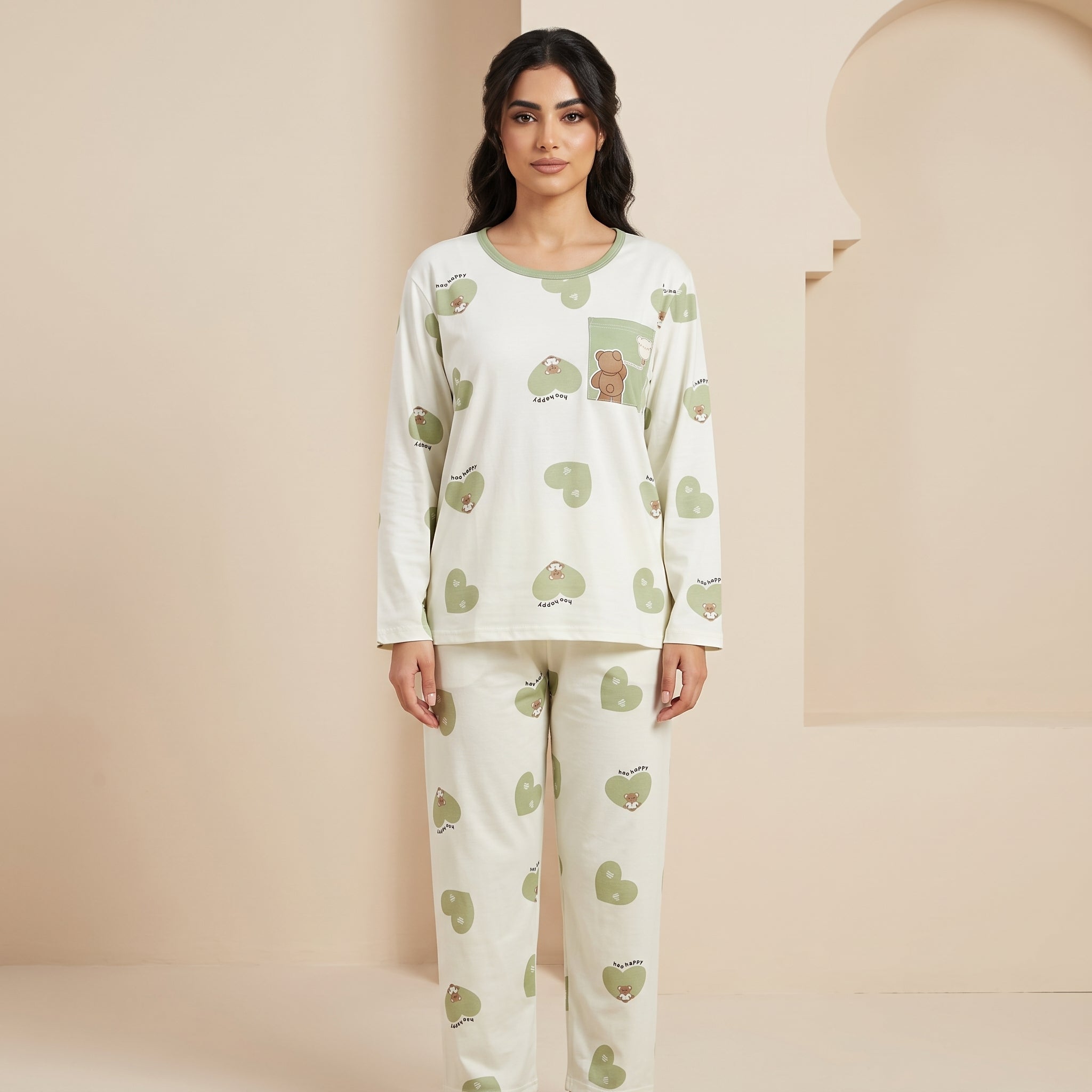 Womens L/S Pajamas 2Pcs 606
