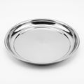 Round stainless steel tray, size 40