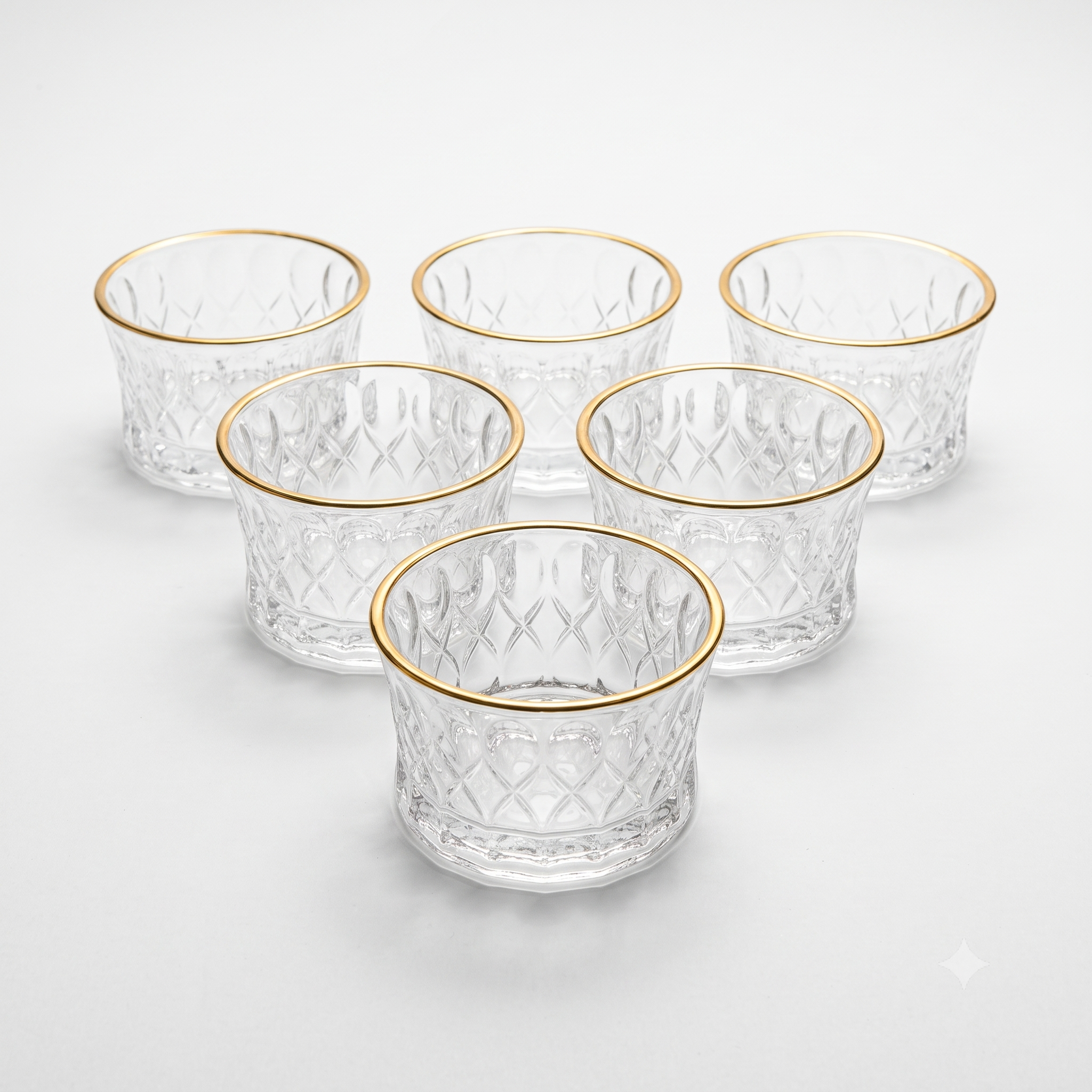 6-Piece Oval Platter Set with Gold Rim SMB412F-J6843647248787