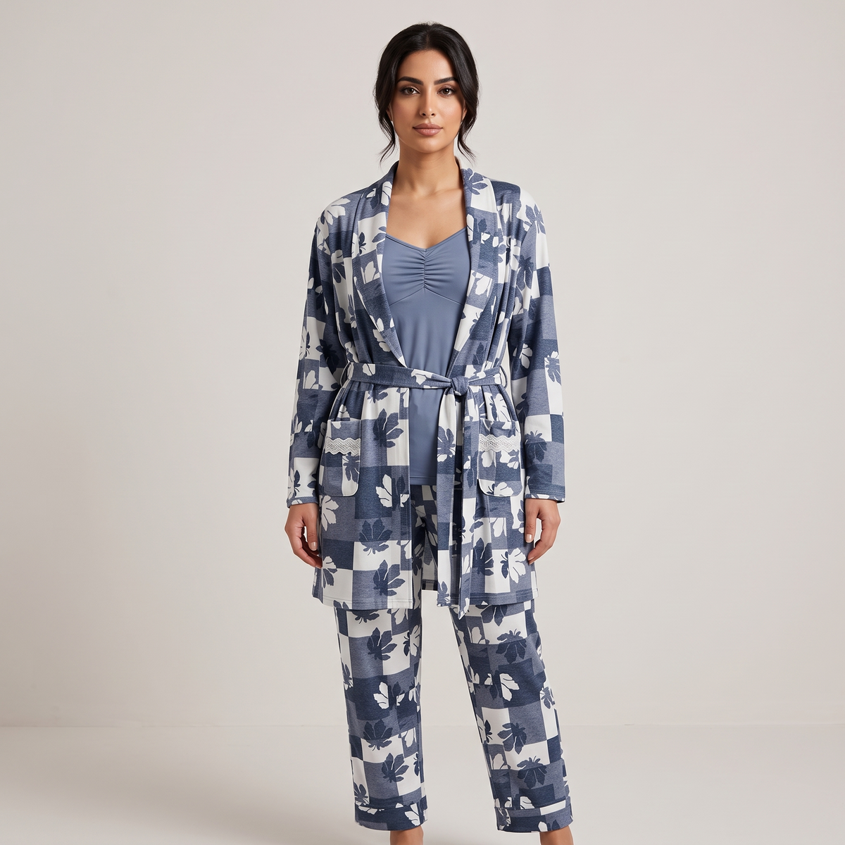 Womens Pyjama 3 Pcs 9185