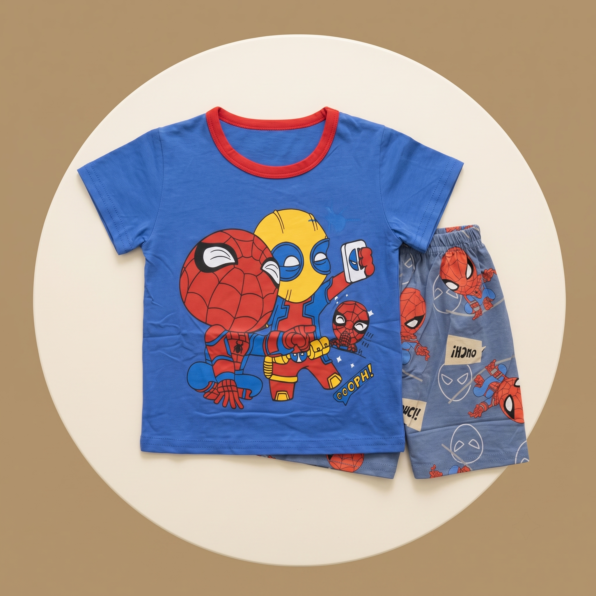 Spidey Oops Red H/S Short Set