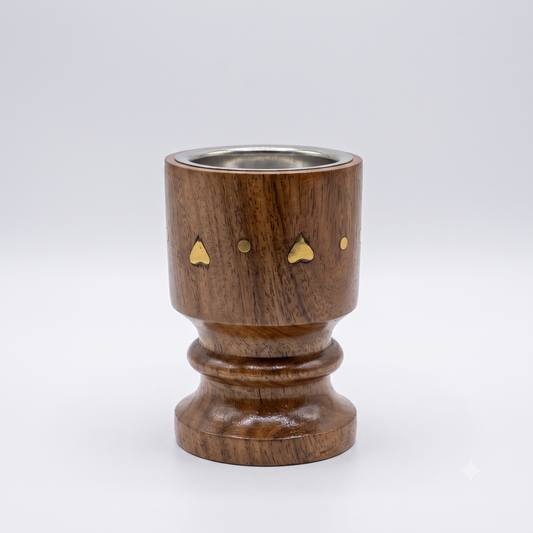 Wooden incense burner