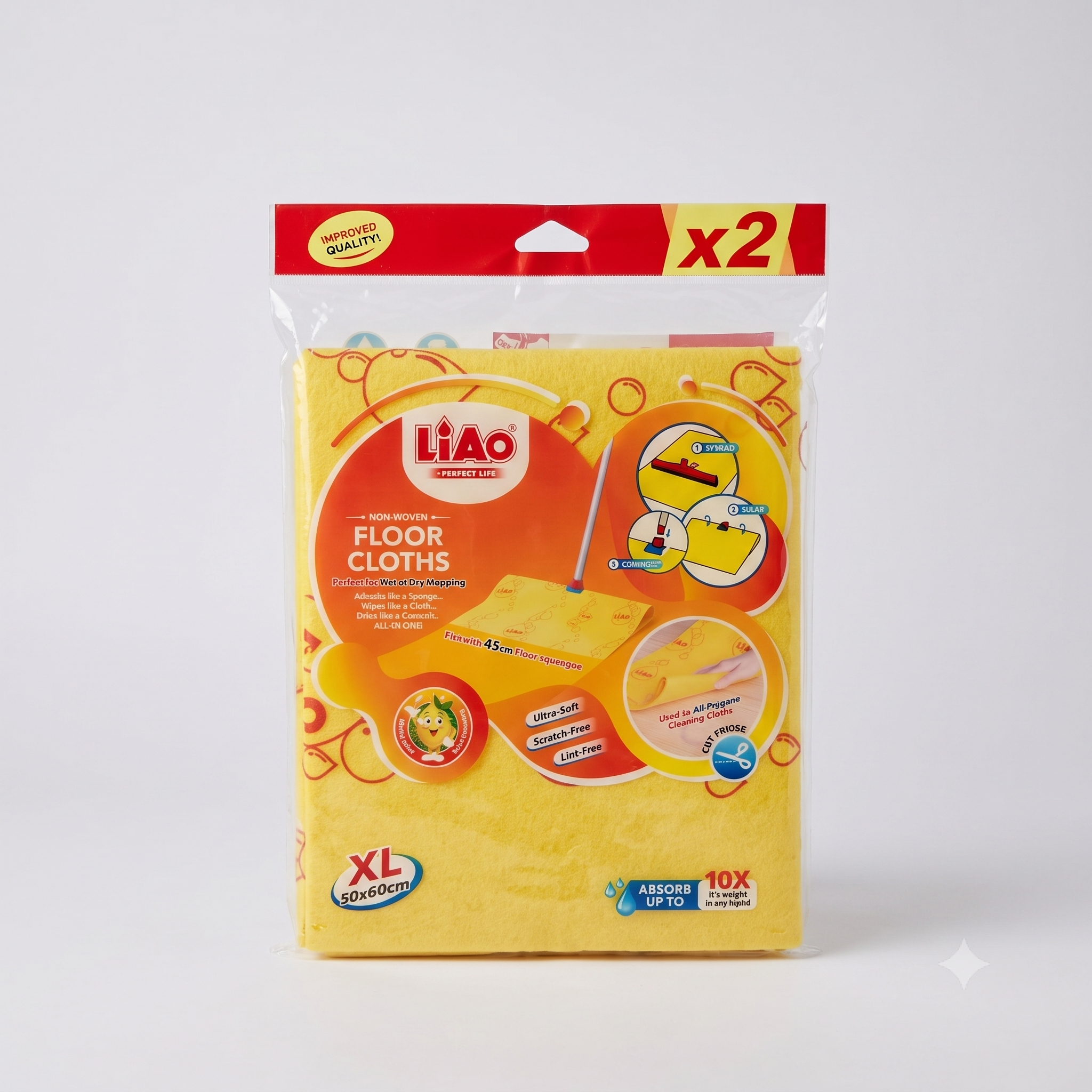 Floor towel 60x50cm X2-G130068