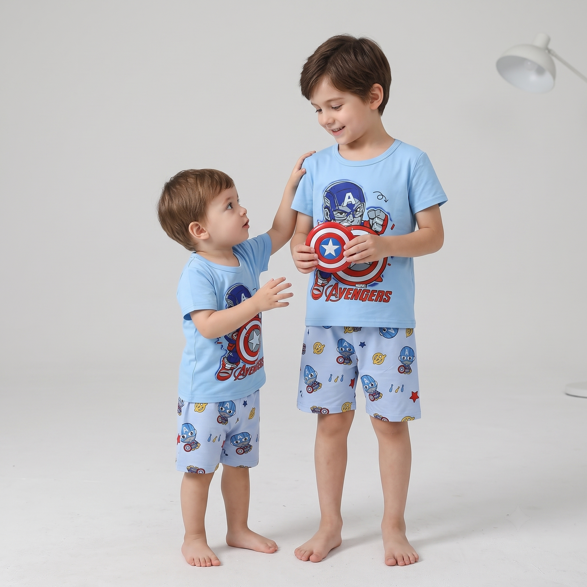 Angry Captain America H/S Short Set