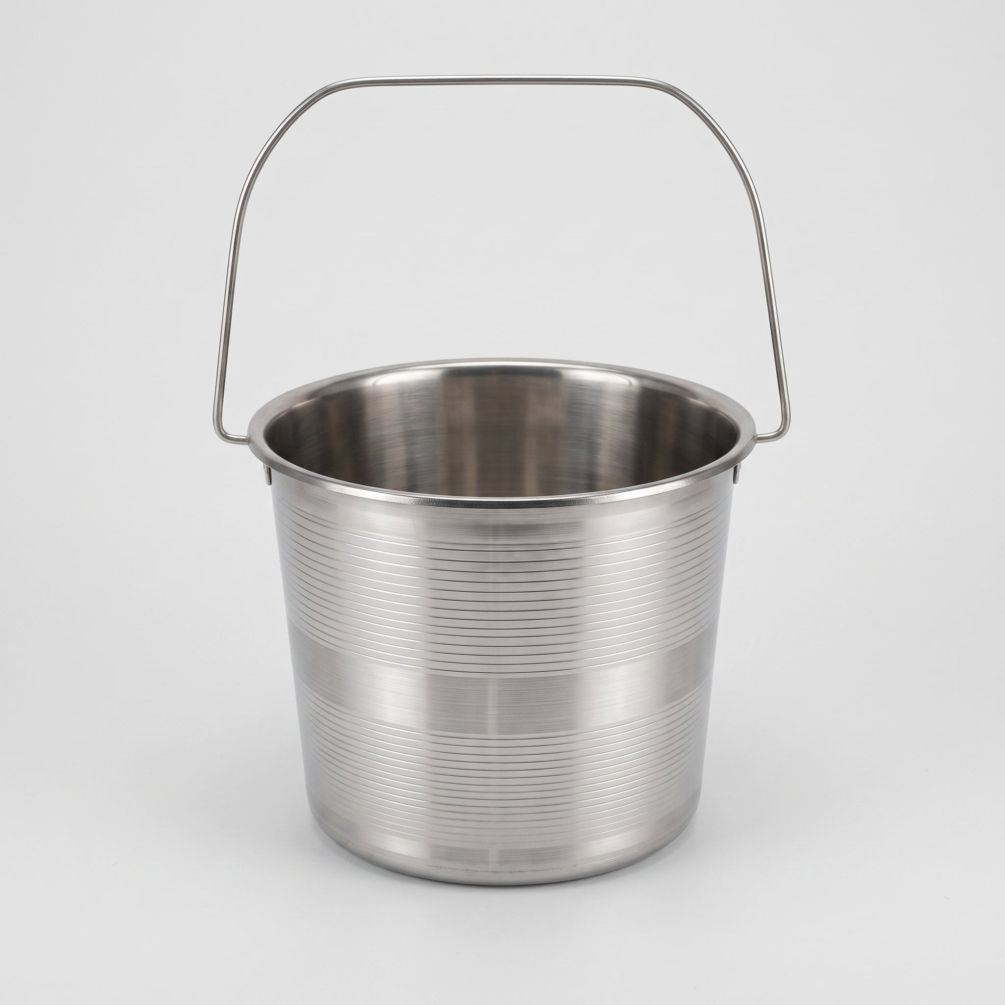 Stainless steel bucket with lid 12 liter