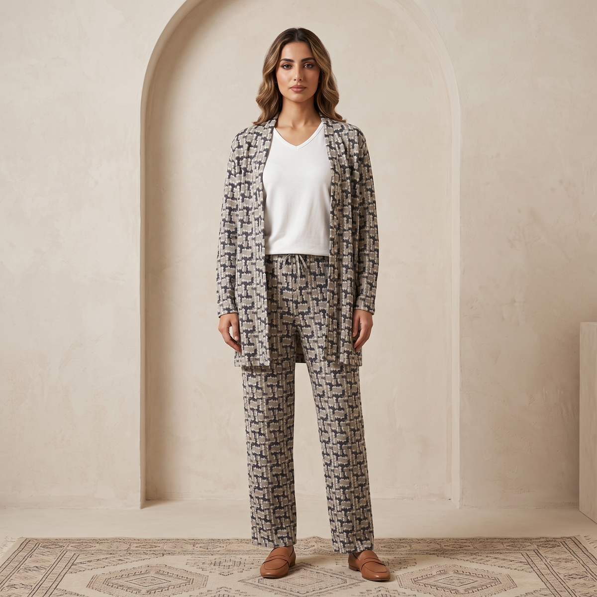 Womens Pyjama 3 Pcs 9155
