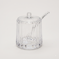 j-4507 Ribbed sugar bowl with spoon