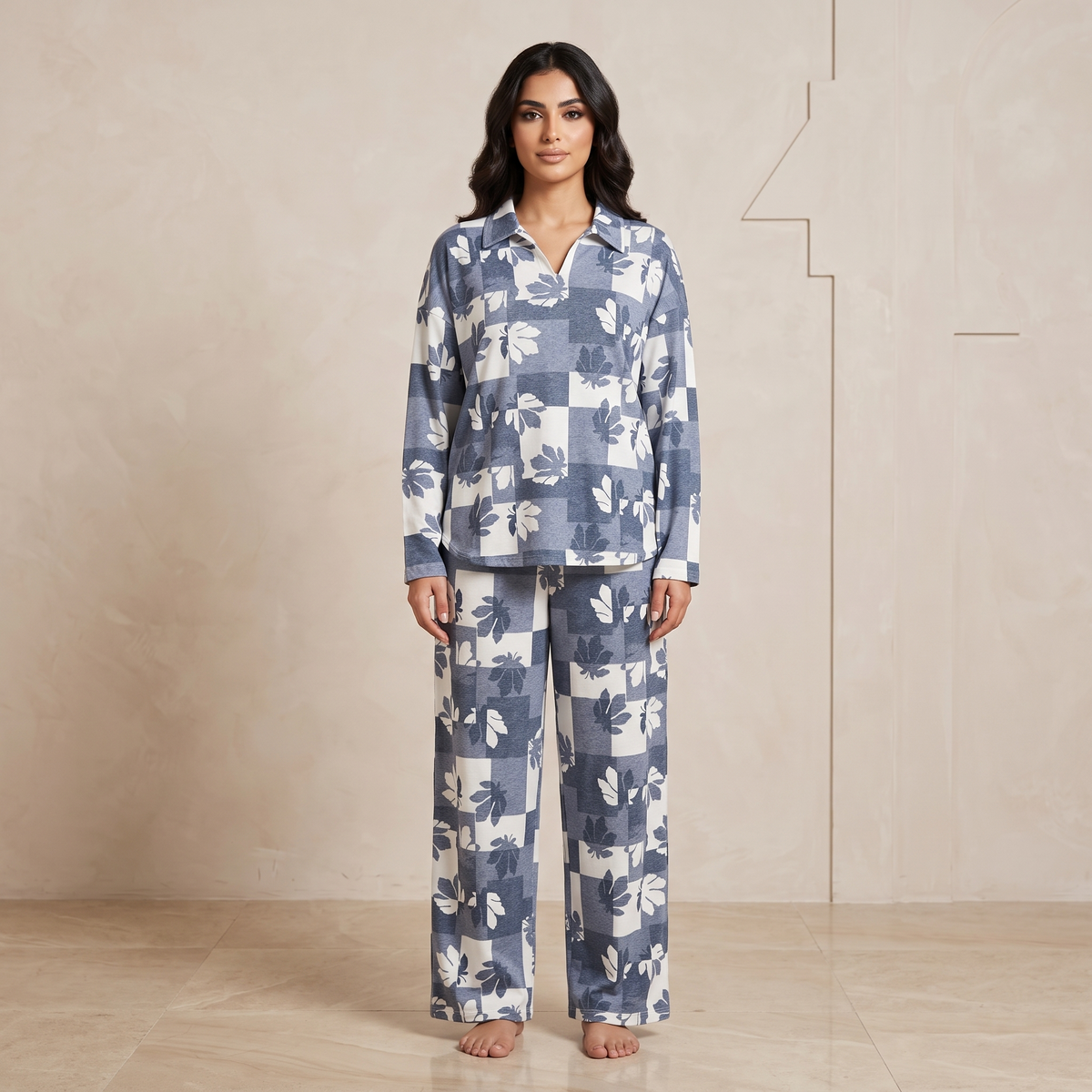 Womens Pyjama 2 Pcs 9182