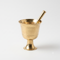 Brass mortar and pestle