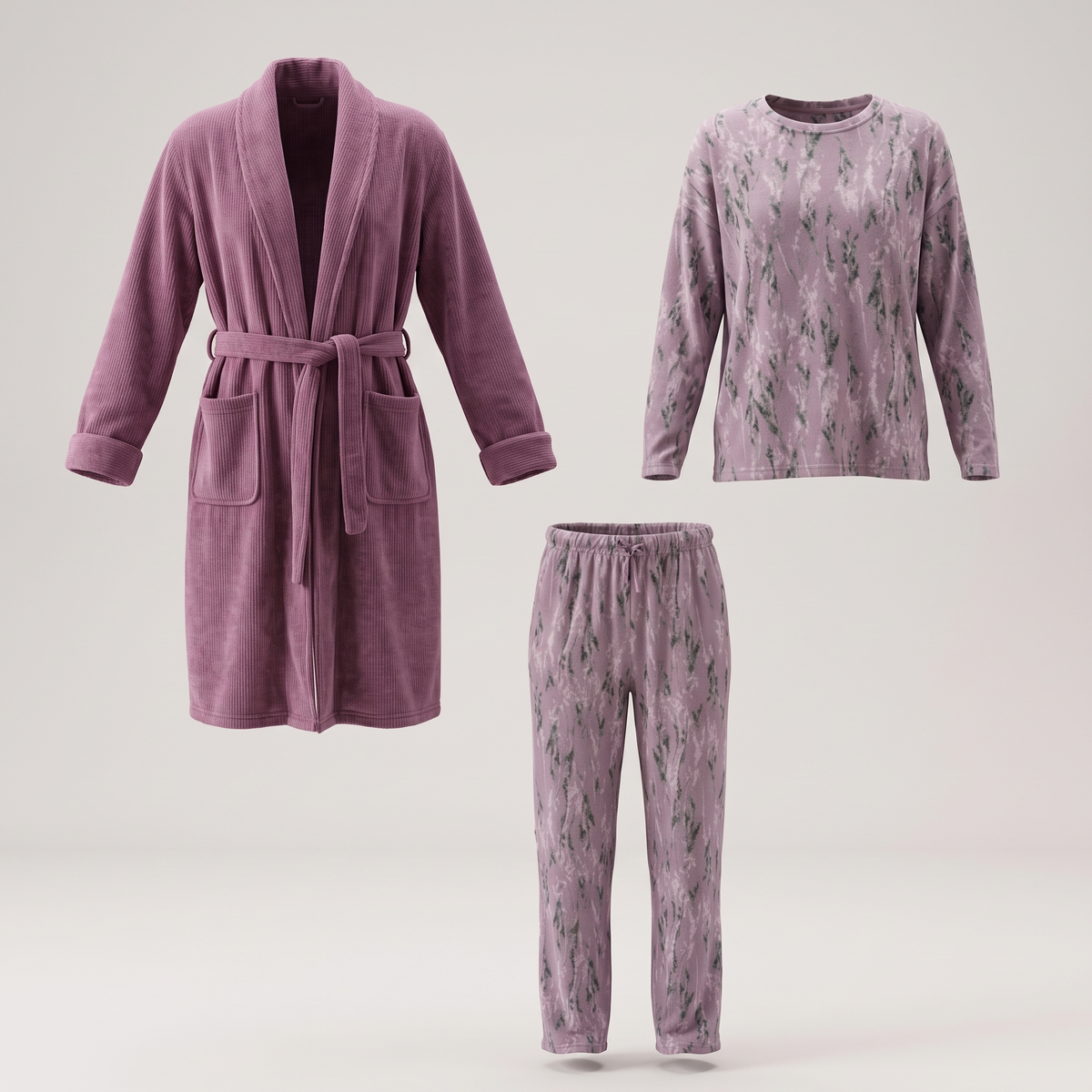 Womens Pyjama 3 Pcs 9140
