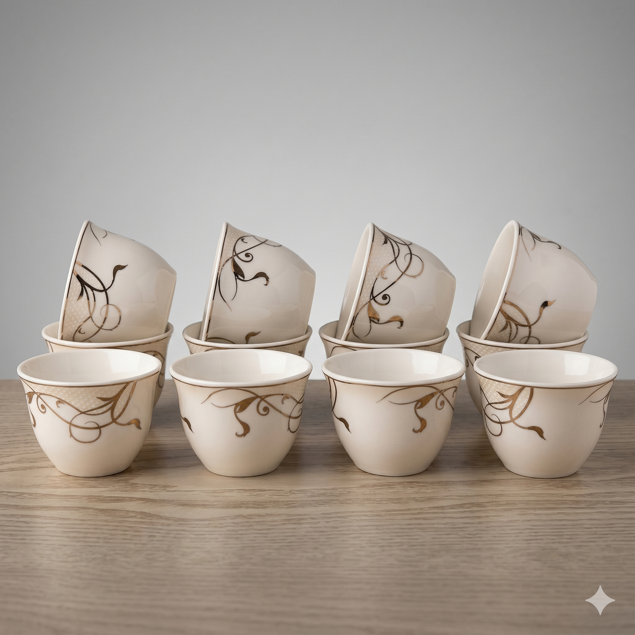 Arabic Coffee Set 12pcs Daisy Gold HSR7990