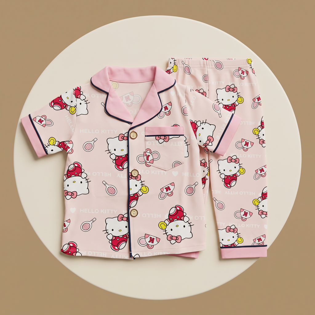 Kitty Tennis Kids H/S Pajamas