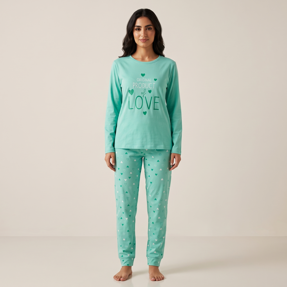 Womens L/S Pajama 2Pcs WB13021