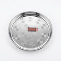 Round stainless steel tray, 25 cm