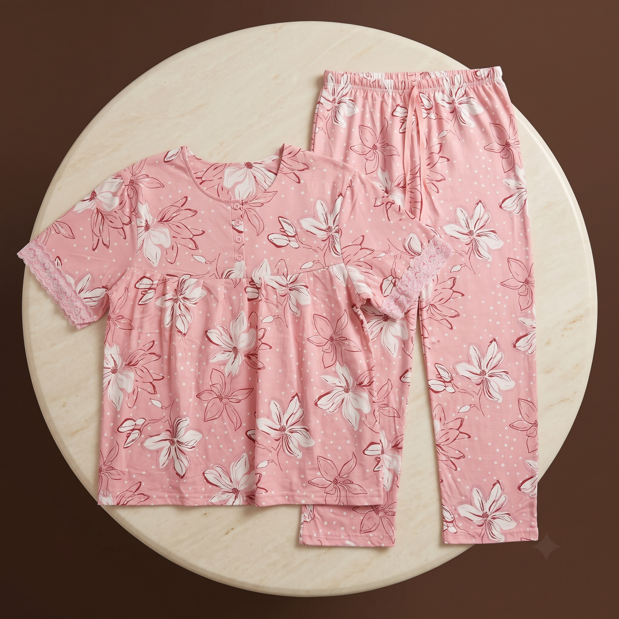 Womens Cotton Pyjama Set LS-108/J-46