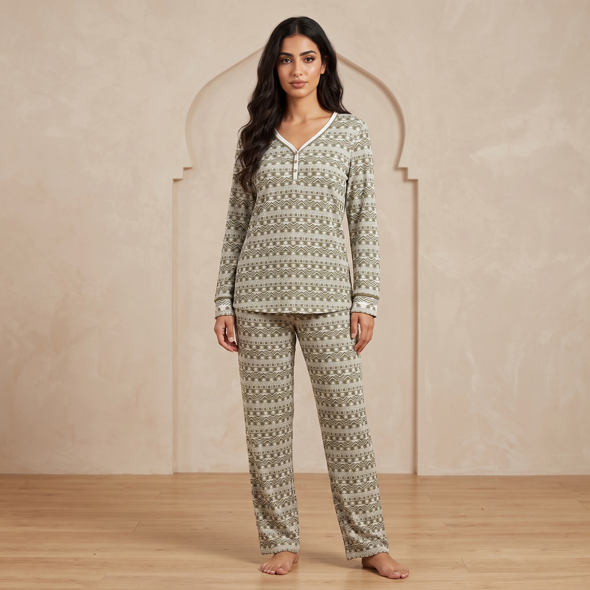 Womens Pajama 2Pcs HM-70541