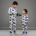 Justice League White L/S Pajamas