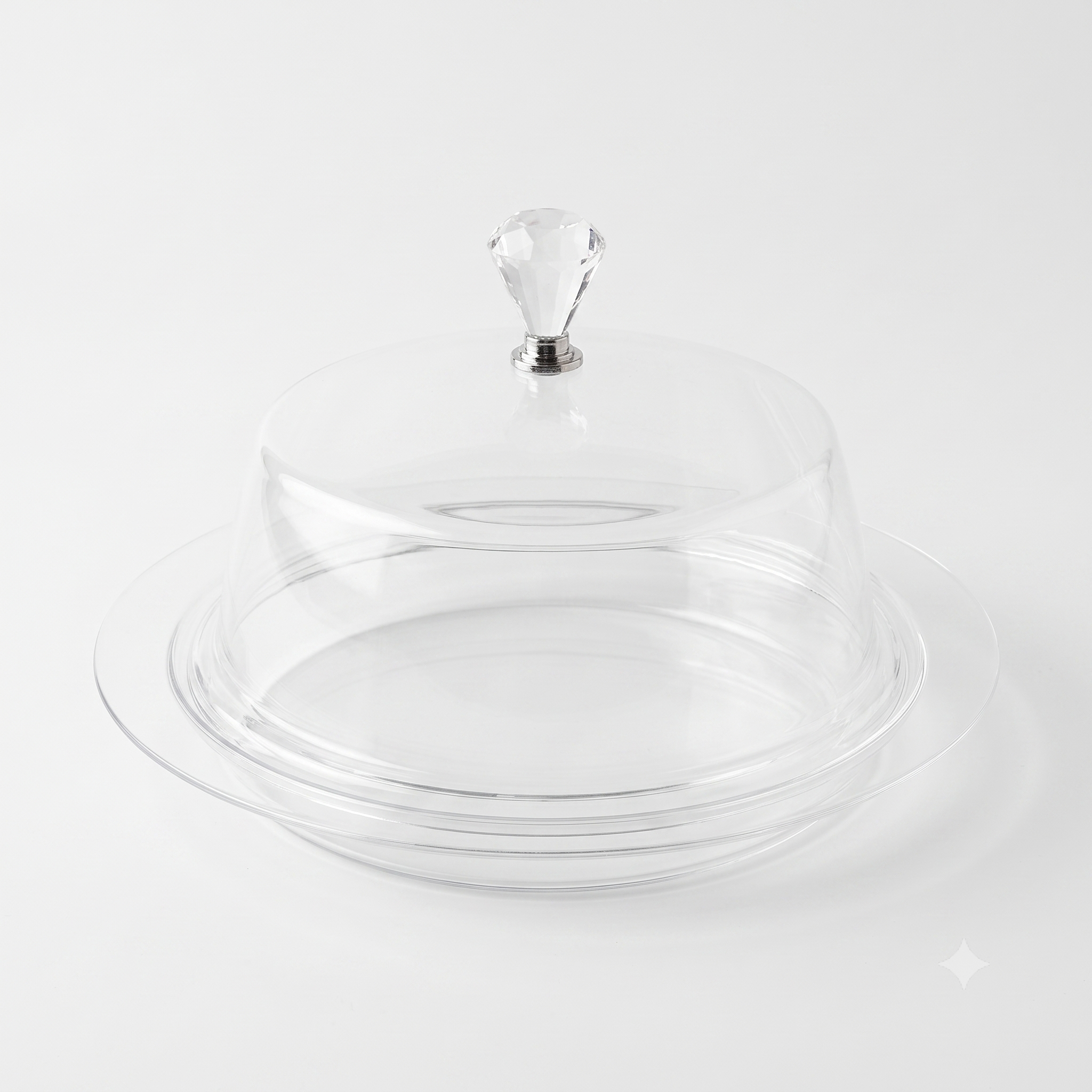 Round acrylic dish