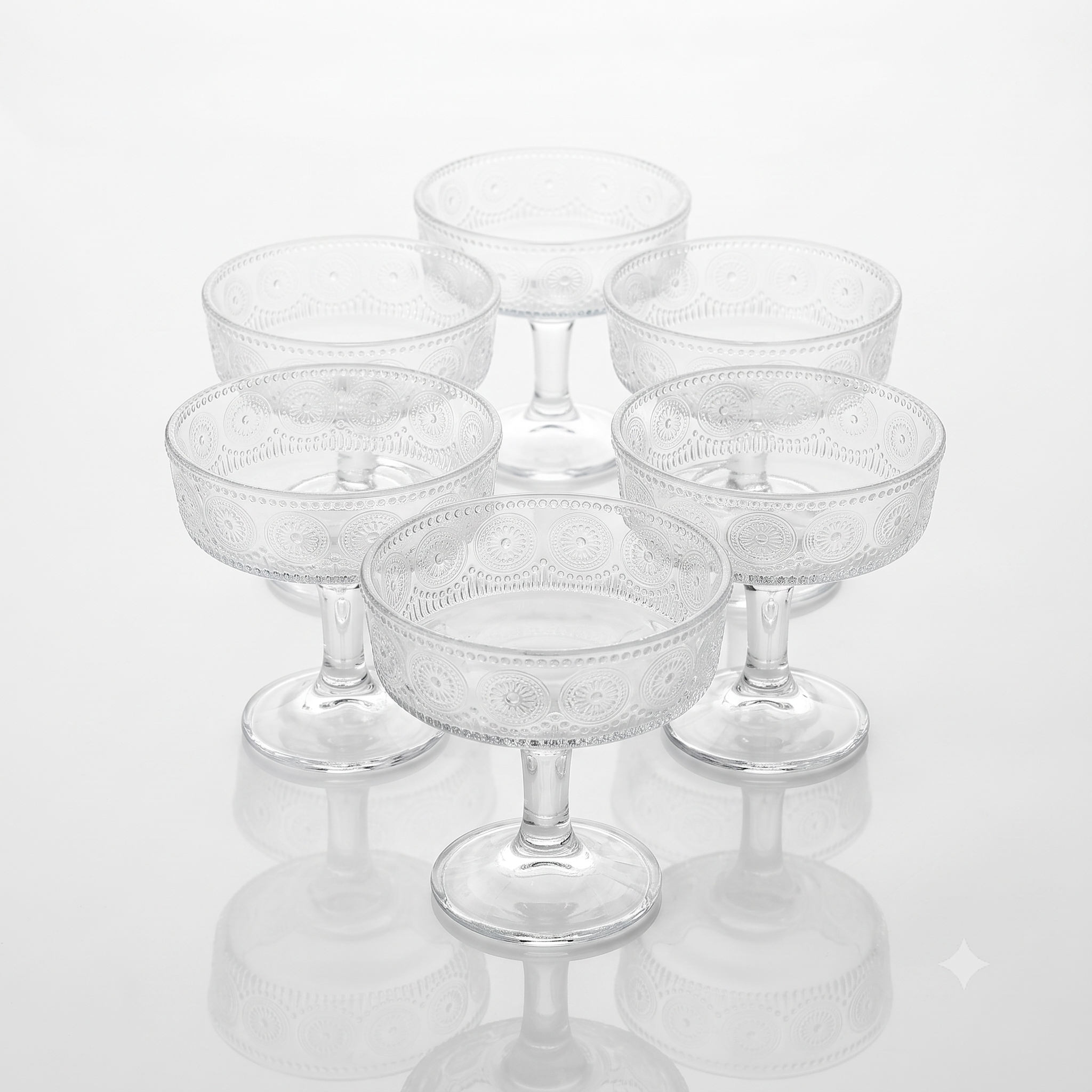 Ice cream bowl set, 6 pieces